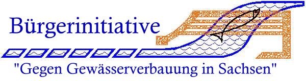 Logo der BI "Gegen Gewässerverbauung in Sachsen"